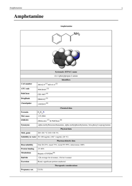 Amphetamine 1 Amphetamine