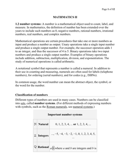 A Number Is a Mathematical Object Used to Count, Label, and Measure