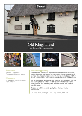 Old Kings Head in Long Buckby, Northamptonshire