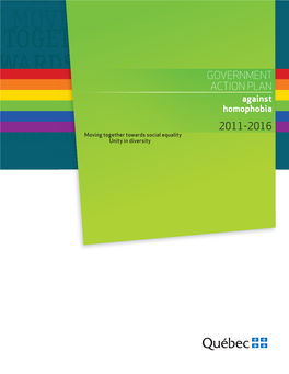 Government Action Plan Against Homophobia 2011 2016