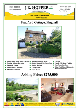 Bradford Cottage, Church Lane, Finghall