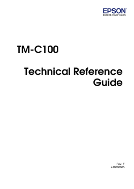 TM-C100 Technical Reference Guide