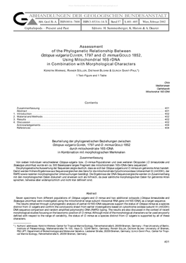 ABHANDLUNGEN DER GEOLOGISCHEN BUNDESANSTALT Abh