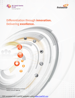 Differentiation Through Innovation. Delivering Excellence