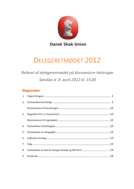 Delegeretmødet 2012