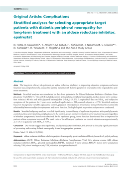 Complications Stratified Analyses for Selecting Appropriate Target Patients