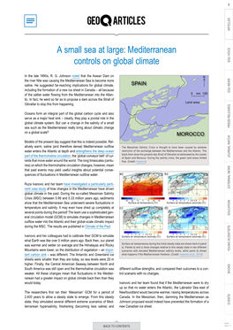 A Small Sea at Large: Mediterranean Controls on Global Climate