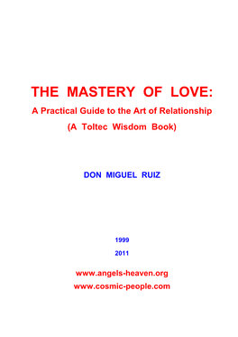 The Mastery of Love