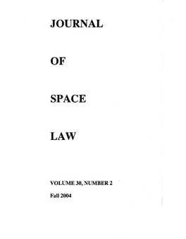 Journal of Space Law