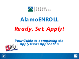 Alamoenroll Ready, Set, Apply!