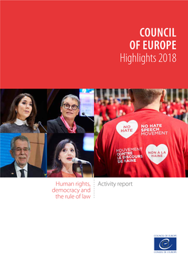 COUNCIL of EUROPE Highlights 2018