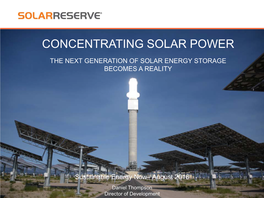 Concentrating Solar Power