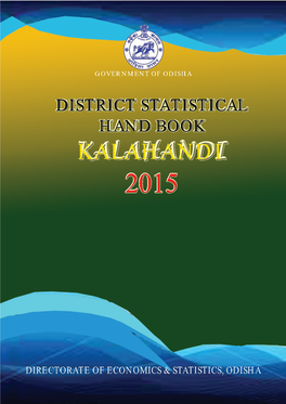 District Statistical Handbook Kalahandi 2015