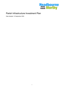 Parish Infrastructure Investment Plan