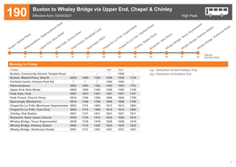 Current Timetable