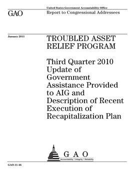 GAO-11-46 Troubled Asset Relief Program