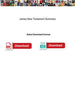 James New Testament Summary