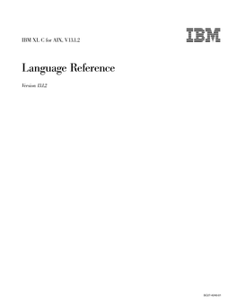 XL C: Language Reference Pass by Value