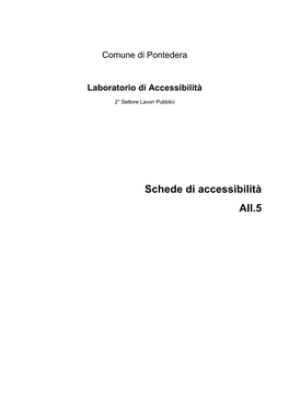 Schede Di Accessibilità All.5