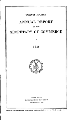 Annual Report for Fiscal Year 1936