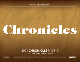 2021 Chronicles Racing Nascar Trading Cards · Hobby