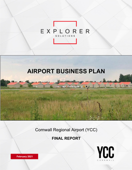 Cornwall Regional Airport: Airport Business Plan