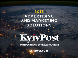 2018 Advertising and Marketing Solutions