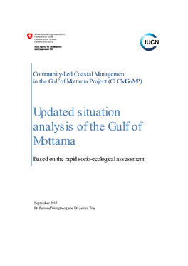 Updated Situation Analysis of the Gulf of Mottama