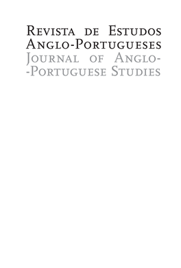 Portuguese Studies TÍTULO Revista De Estudos Anglo-Portugueses Número 24 2015 ISSN: 0871-682X LATINDEX / RUN / MIAR / DOCBWEB