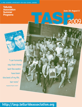 2009 TASP Brochure (Pdf)