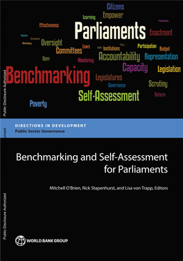 Benchmarking and Self-Assessment for Parliaments O’Brien, Stapenhurst, and Von Trapp