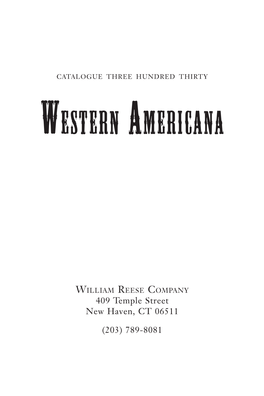 Western Americana