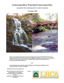 Lackawanna River Watershed Conservation Plan