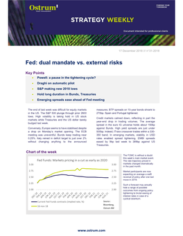 Fed: Dual Mandate Vs. External Risks