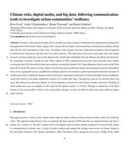 Climate Risks, Digital Media, and Big Data: Following Communication Trails