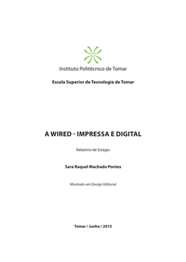 A Wired - Impressa E Digital