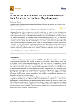 A Contextual Survey of Rock Art Across the Northern Maya Lowlands