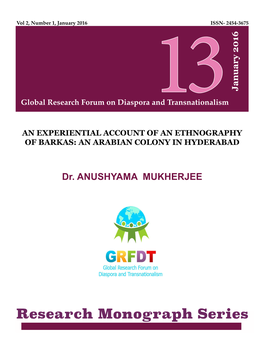 Research Monograph Series