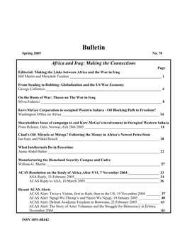 Bulletin Spring 2005 No