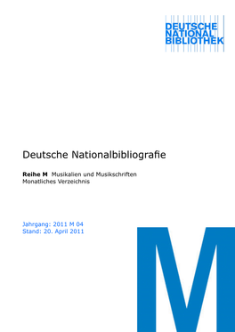 Deutsche Nationalbibliografie 2011 M 04