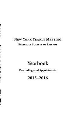 Yearbook • New York Yearly Meeting •
