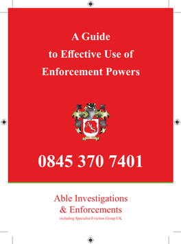 A Guide to Effective Use of Enforcement Powers