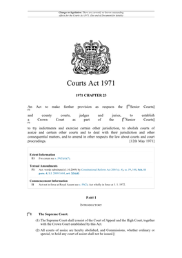 Courts Act 1971