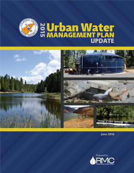 Urban Water MANAGEMENT PLAN UPDATE