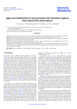 Ages and Metallicities of Circumnuclear Star Formation Regions from Gemini IFU Observations