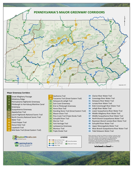 Pennsylvania's Major Greenway Corridors