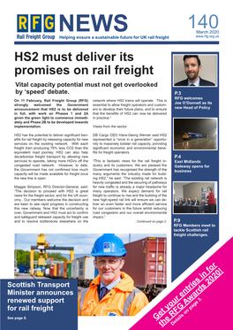 HS2 Must Deliver Its Promises on Rail Freight Vital Capacity Potential Must Not Get Overlooked by ‘Speed’ Debate