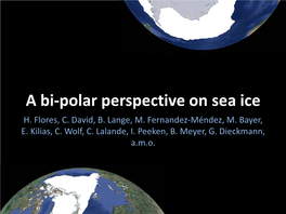 A Bi-Polar Perspective on Sea Ice H