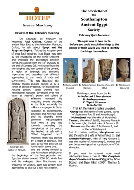 Southampton Ancient Egypt Society