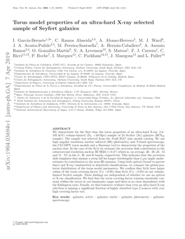 Torus Model Properties of an Ultra-Hard X-Ray Selected Sample Of